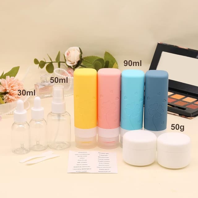 Thumbnail 4 de Bottiglie da viaggio in silicone 90 ml, kit 12 pezzi