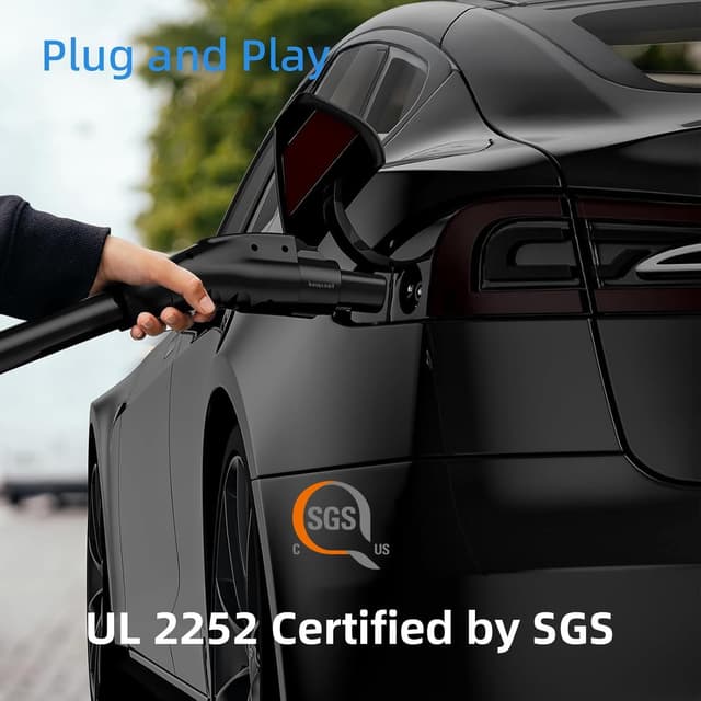 Detalle de FOCSPROD J1772 to Tesla Adapter 80A