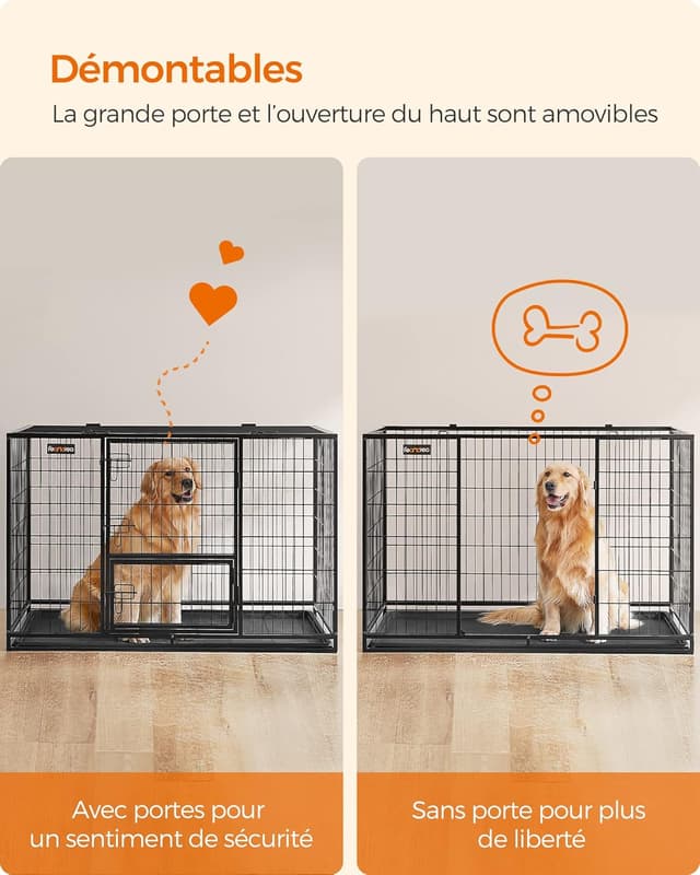 Thumbnail 6 de Feandrea PPD003B01 122 cm Cage chien
