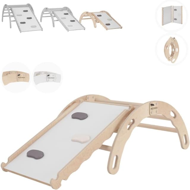 Thumbnail 5 de MAMOI Arrampicata per Bambini Scivolo Legno 2/3 Anni