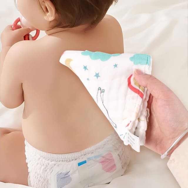 Thumbnail 5 de Lanjue Muslin Baby Washcloths 12x12 inch