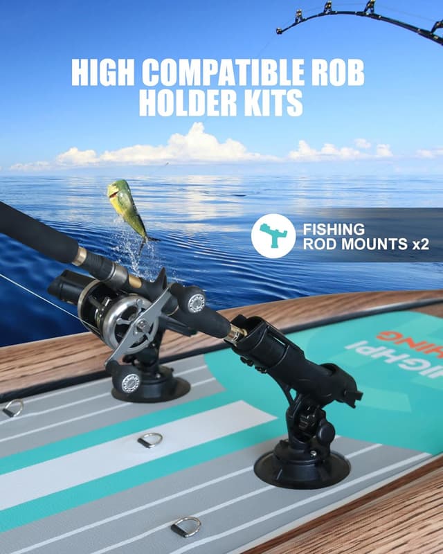 Detalle de Kohala SUP Hinchable Highpi para pesca (335 x 95 x 15 cm) con accesorios