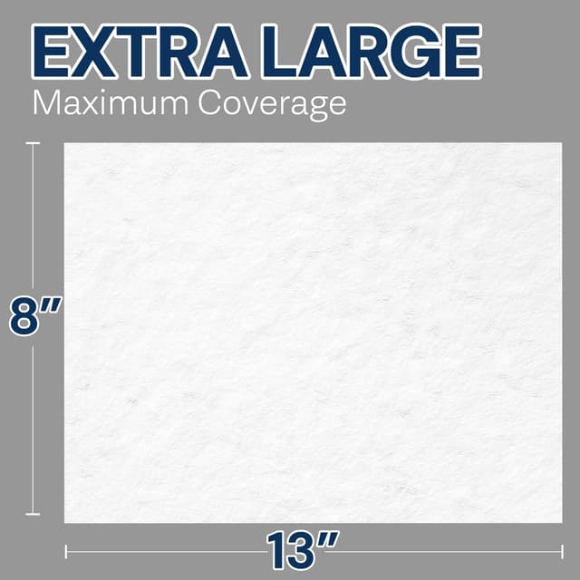 Detalle de OPTEEL Extra-Large Adult Wet Wipes (8" x 13") for Elder Care & Incontinence, Pre-Moistened with Vitamin E & Aloe