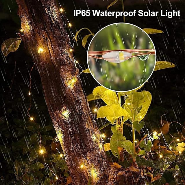 Detalle de Luci solari esterne 30 m con 300 LED