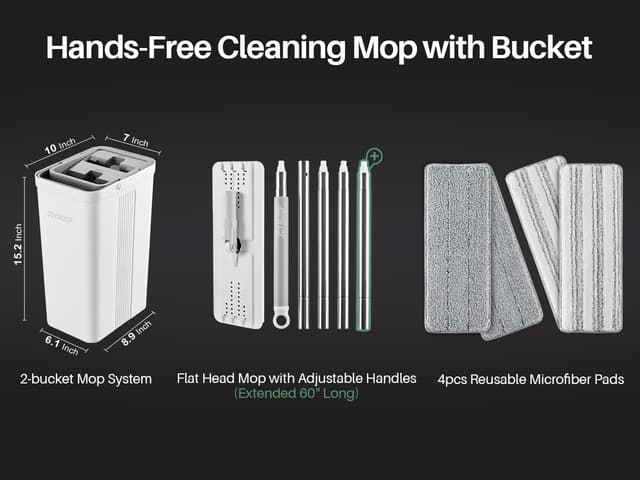 Thumbnail 3 de JOYMOOP Floor Cleaning Kit with Wet&Dry Mop 🧽