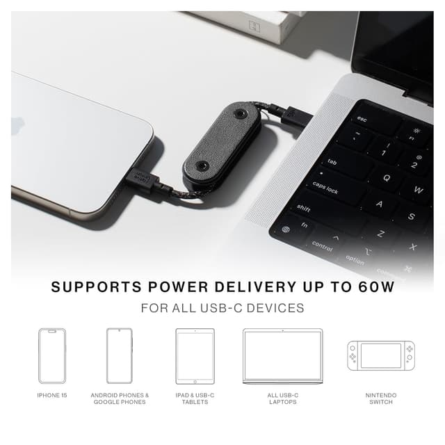 Detalle de Native Union Pocket Cable 60W USB-C charging