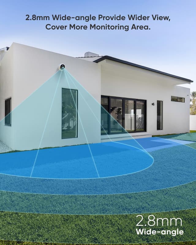 Detalle de SANNCE 5MP PoE Security Camera with Audio (Outdoor CCTV, Human/Vehicle Detection, 30m Night Vision) – IP67