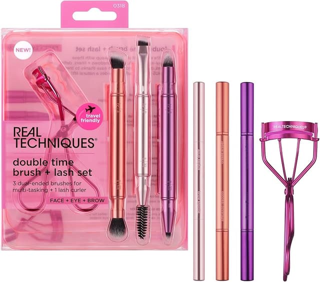 Imagen de Real Techniques Double Time Brush + Lash set de 4 piezas 🎀 en OfertitasTOP