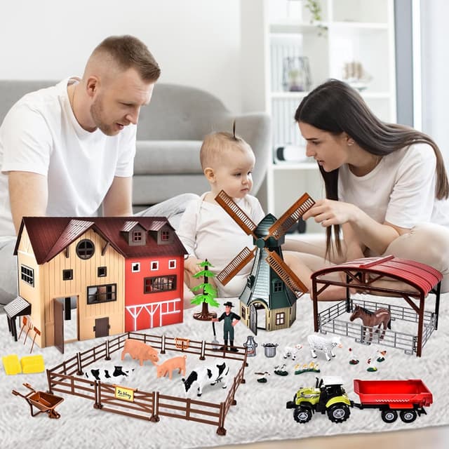 Thumbnail 6 de JONRRYIN fattoria in legno 33 pezzi