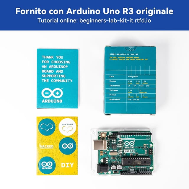 Thumbnail 5 de SunFounder Beginner's Lab Kit di avvio con Arduino Uno R3, multimetro e 34 progetti