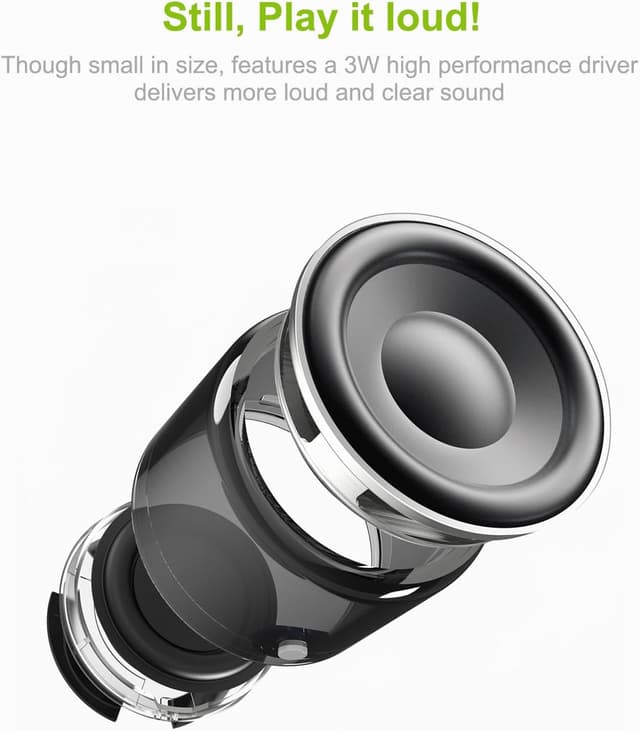 Detalle de EWA A106 Pro Portable Bluetooth Speaker (Red) with Packed Travel Case, IP67 Waterproof