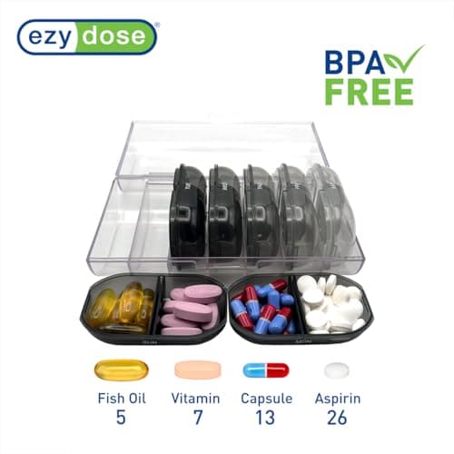 Thumbnail 1 de EZY DOSE Weekly Pill Organizer 7‑Day AM/PM