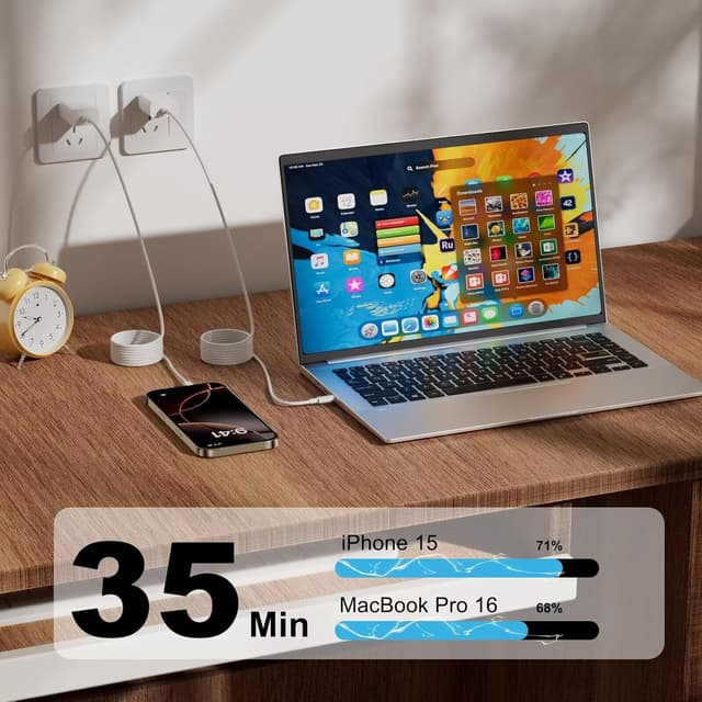 Thumbnail 4 de Nebite USB‑C to USB‑C Fast Charging Cable 2m