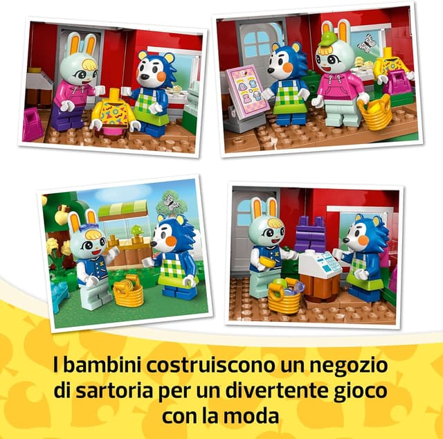 Detalle 2 de LEGO Animal Crossing 77055 La Sartoria delle Sorelle Ago e Filo – gioco creativo con negozio e personaggi