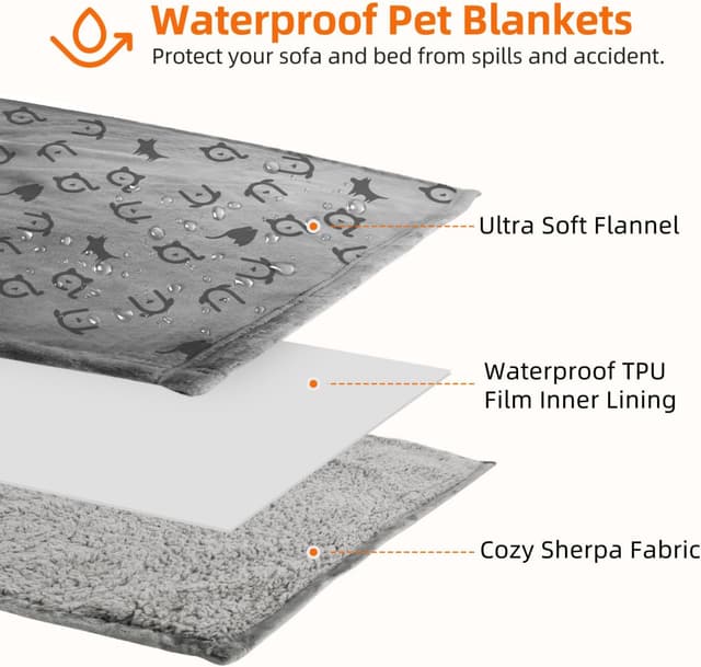 Detalle de Nobleza Couverture imperméable pour chien Nobleza XXL 203 x 152 cm, grise claire