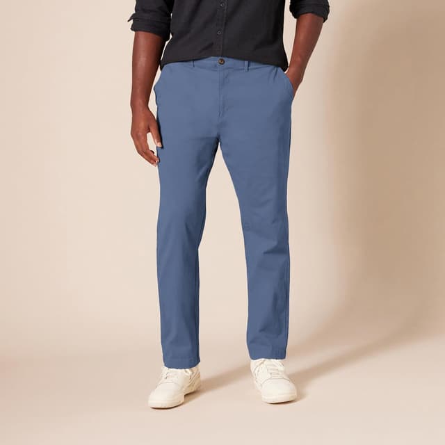 Detalle de Amazon Essentials Men’s Athletic Fit Casual Stretch Chino Work Trousers (Big & Tall available)