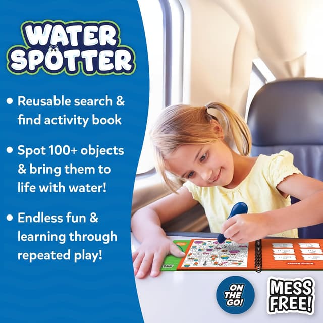 Detalle 2 de Skillmatics Water Spotter Reusable Book