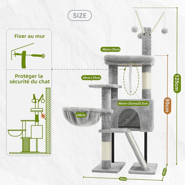 Thumbnail 6 de Gitelsnour GCT006SW arbre à chat intérieur