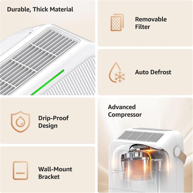 Thumbnail 6 de Dehumidifier 16L/day for Home