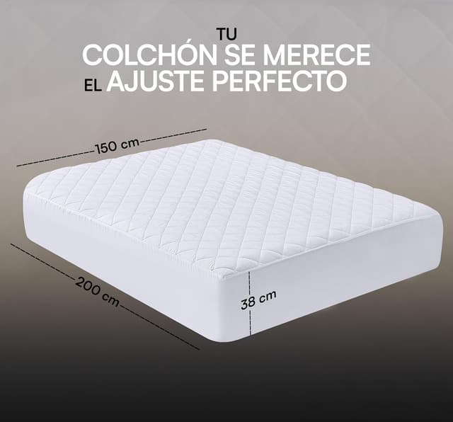 Detalle 2 de Utopia Bedding Protector acolchado 150x200 cm
