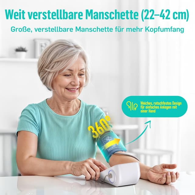 Detalle 2 de RunStar Blutdruckmessgerät Oberarm 22–42 cm