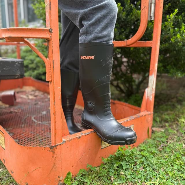 Thumbnail 1 de Showave Steel Toe Rubber Work Boots for Men