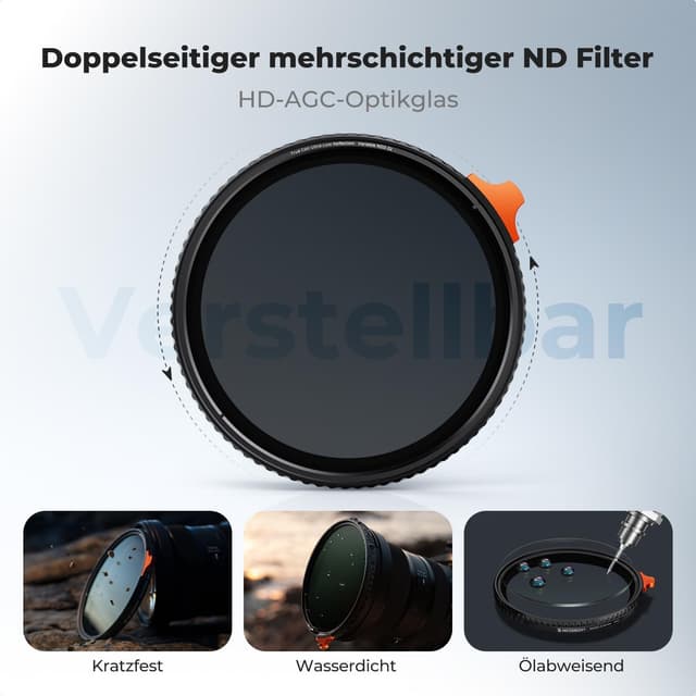 Thumbnail 5 de K&F CONCEPT ND Filter 58mm ND2-32