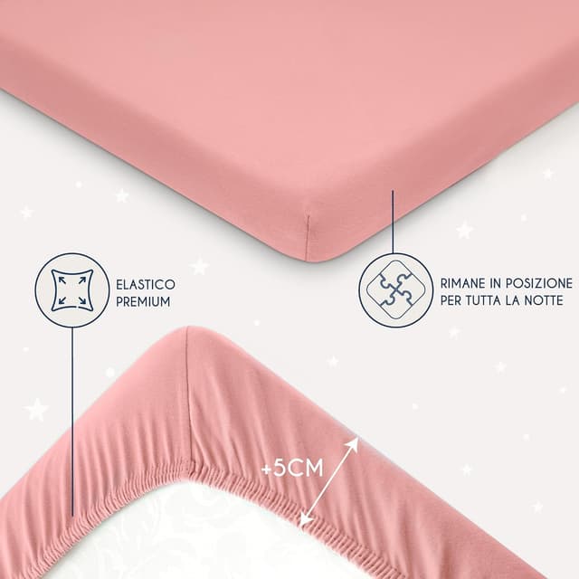 Thumbnail 3 de Dreamzie Set 2 Lenzuolo con Angoli 60x120/70x140