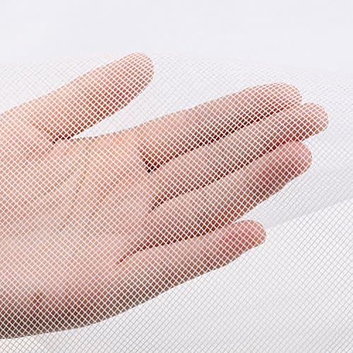 Detalle 2 de MYCARBON Mosquitera autoadhesiva para ventana (2 uds) 150x180 cm blanca, cortable y sin perforación