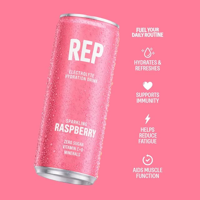 Detalle 2 de REP Electrolyte Drink Raspberry 330ml