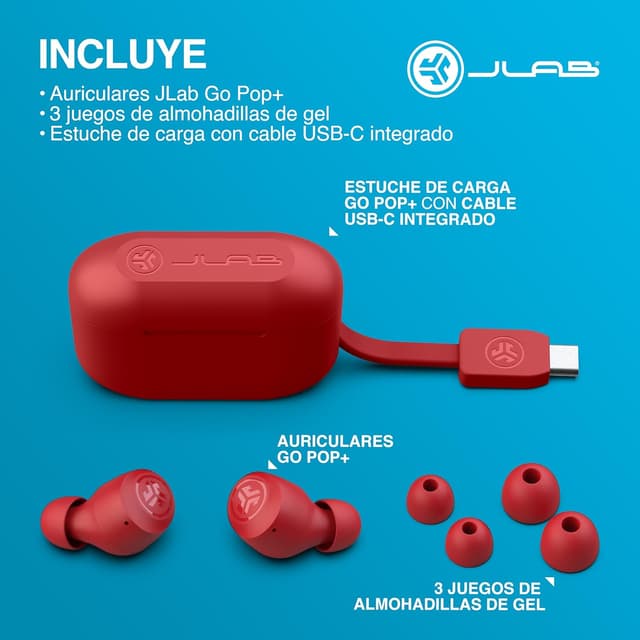Thumbnail 5 de JLab Go Air Pop+ Auriculares Bluetooth Rosa Roja