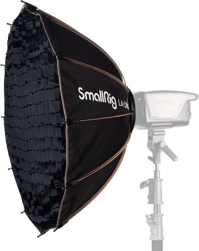 Detalle de SMALLRIG Parabolic Softbox LA-D85 (85 cm) Quick Release für Bowens-Mount COB-LED-Leuchten – 4158