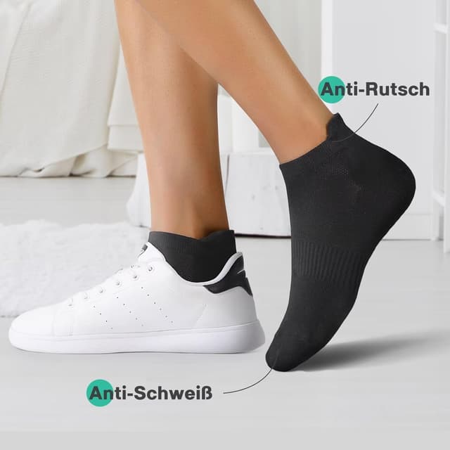 Detalle de YouShow 10 paia calzini corti sportivi traspiranti in cotone (uomo/donna)