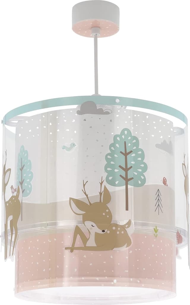 Detalle 2 de Dalber Loving Deer lampada a soffitto rosa