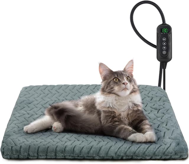 Detalle de GASUR Heated Cat Bed 18''x16'' 🐾
