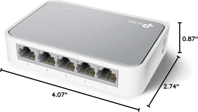 Detalle 2 de Learning Resources TP-Link TL-SF1005D 5-Port Fast Ethernet Unmanaged Switch (Plug-and-Play, Desktop)