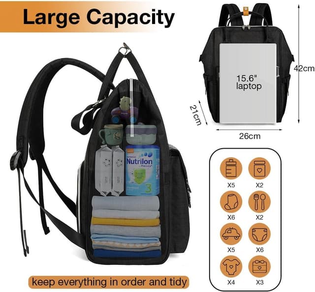 Thumbnail 1 de Lekebaby Nappy Changing Bag Backpack 23L