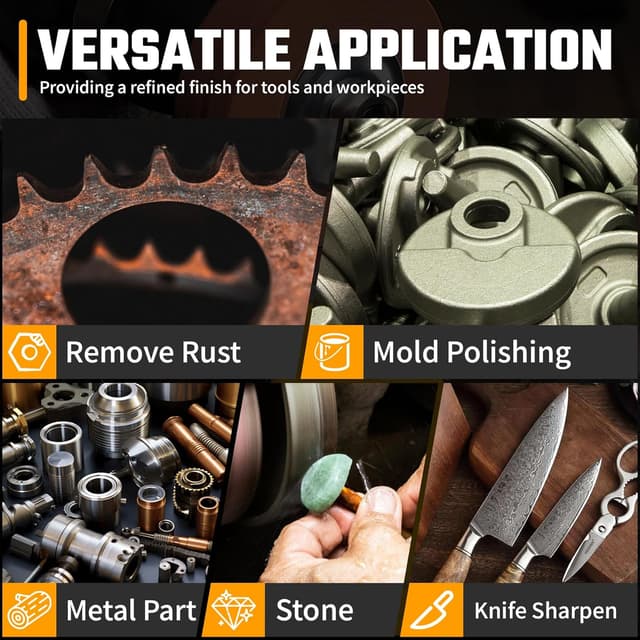 Detalle de Grinding wheel adapter 75mm for drill