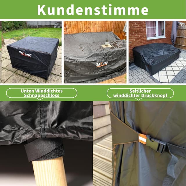 Thumbnail 4 de Enzeno Gartenmöbel Abdeckung 150×90×74 cm