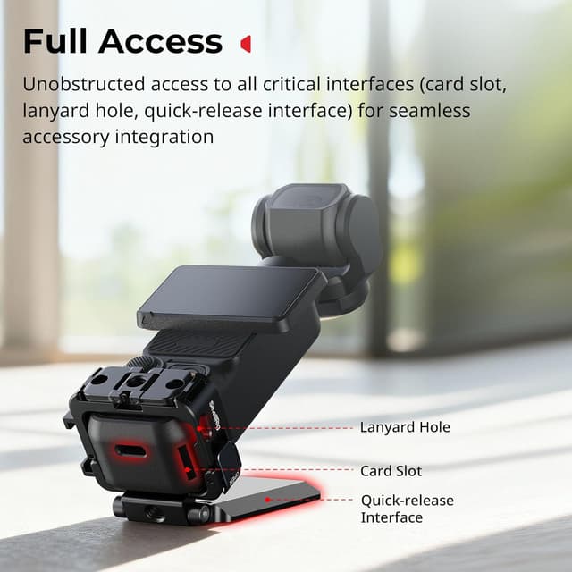 Detalle 2 de SMALLRIG 5581 Support magnétique pour DJI Osmo Pocket 3, orientable jusqu’à 230°