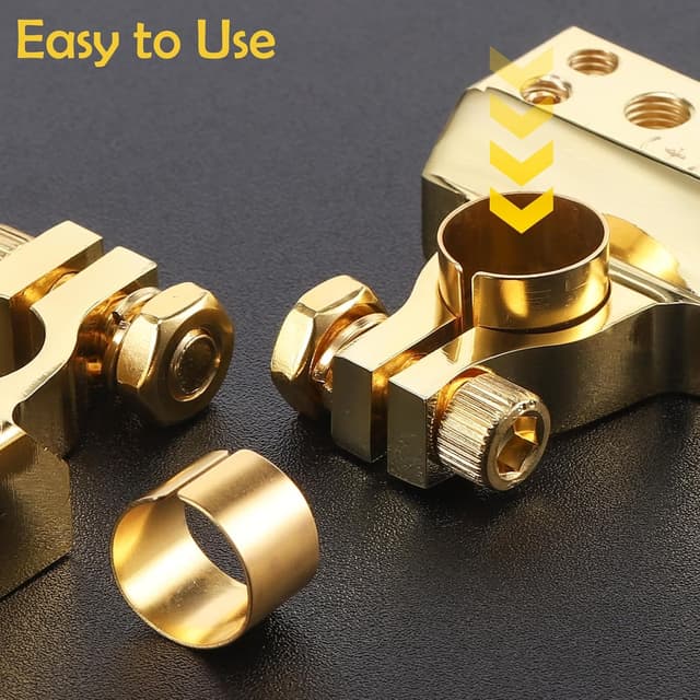 Thumbnail 4 de Zocipro 2Pcs Battery Terminals kit 10AWG clamps