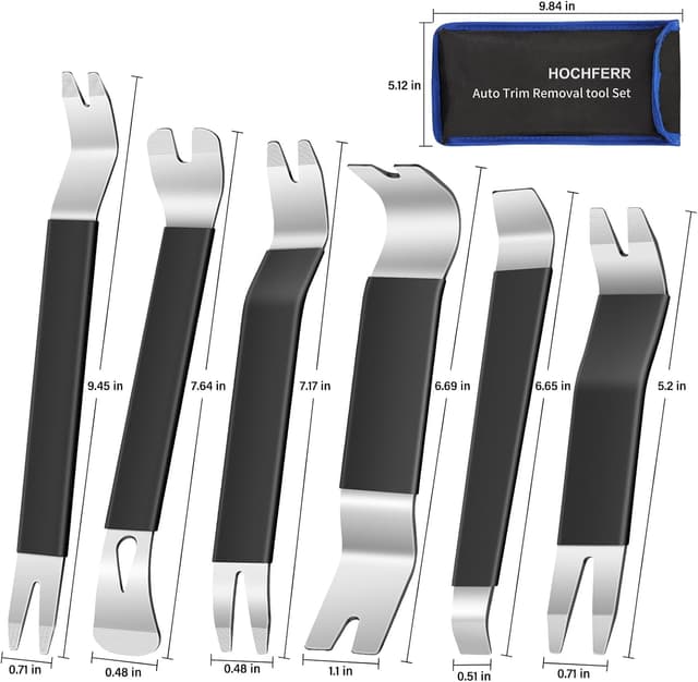 Detalle 2 de Hochferr Metal Trim Removal Tool 24-pc Automotive Tool Kit with Storage Bag