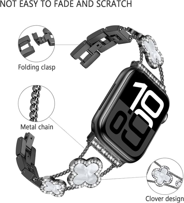 Detalle de Sixmoat Straps Bling Bracelet for Apple Watch 44mm