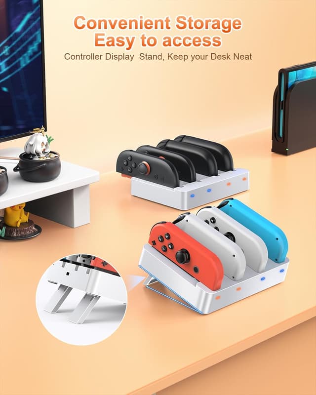 Detalle 2 de Station de charge Joy-Con FYOUNG, 8 ports