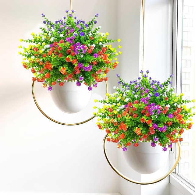 Thumbnail 4 de Kinisty 12 Bundles Faux Outdoor Flowers 35 cm