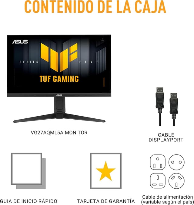 Thumbnail 5 de ASUS TUF Gaming VG27AQML5A Monitor 27" QHD 300 Hz