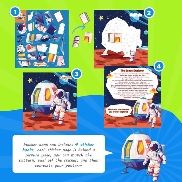 Thumbnail 6 de Kinder Stickerbuch mit Geschichten, 4 Stück