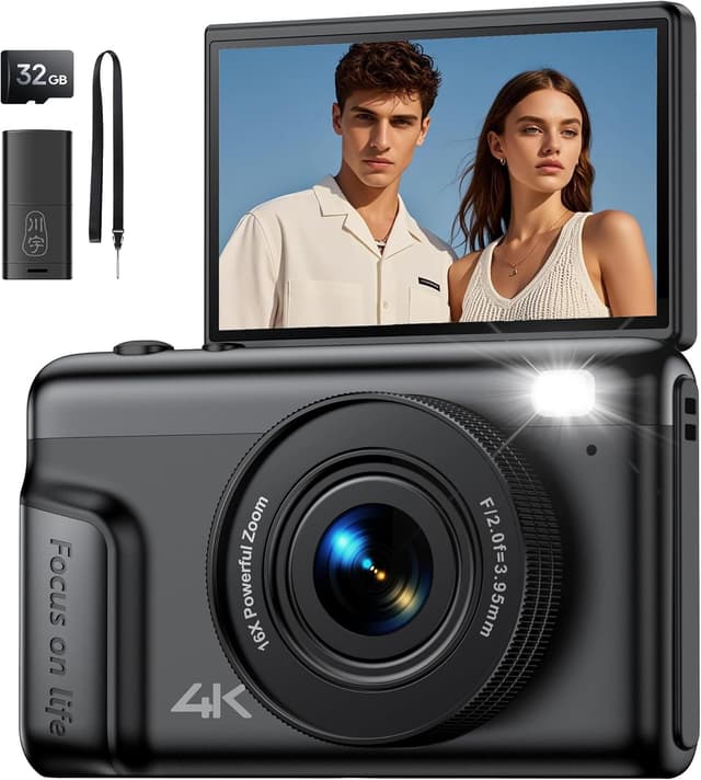 Imagen de Macchina Fotografica Digitale 4K 64MP per Vlog en OfertitasTOP
