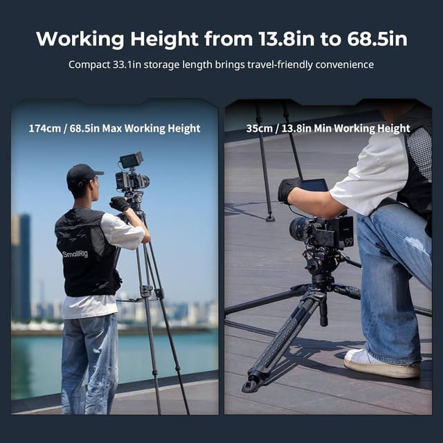 Thumbnail 5 de SMALLRIG AD-50Max trépied vidéo 68,5 pouces