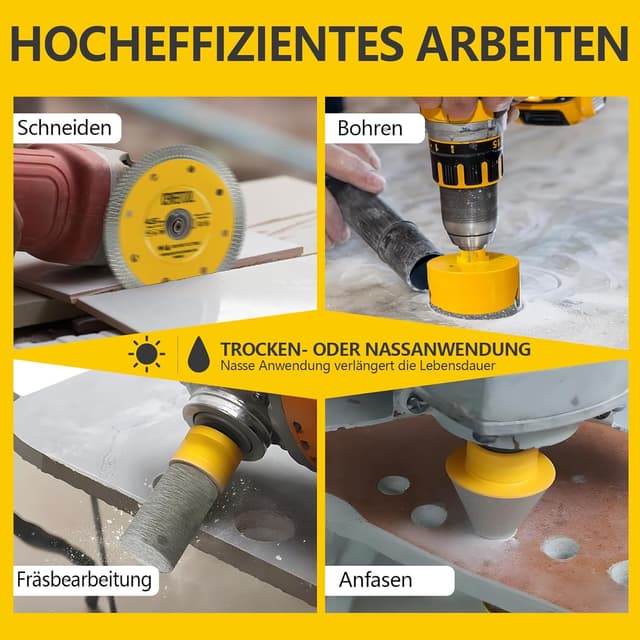 Detalle de Upgrade Profi M14 Diamantbohrer-Set 15-tlg